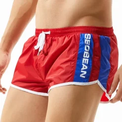 SEOBEAN® Men's Swim Trunks Swim Shorts Quick Dry Board Shorts Bathing Suit with Pockets Mesh Lining Drawstring Swimming Surfing Beach Water Sports Patchwork Summer / Stretchy