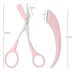 1Set Eyebrow Trimming Knife Eyebrow Face Razor For Women Professional Eyebrow Scissors With Comb Brow Trimmer Scraper Accesso