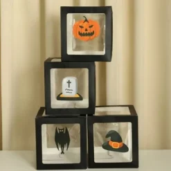 1set Halloween Party Balloon Box Decorations Static Stickers Static Clings for Festive Atmosphere and Memorable Photography