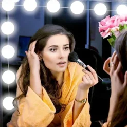 1set LED Makeup Mirror Light Vanity LED Light Bulbs Cosmetic Lighted Make up Mirrors Bulb Bright Lights Wall Lamp for Dressing Table