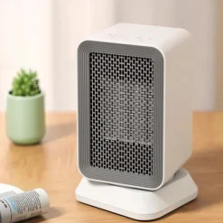 Shaking Head Silent Heating Small Heater Fan Rapid Heating Intelligent Temperature Control Home Office Desk Electric Heater