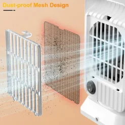 Shaking Head Silent Heating Small Heater Fan Rapid Heating Intelligent Temperature Control Home Office Desk Electric Heater