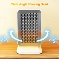 Shaking Head Silent Heating Small Heater Fan Rapid Heating Intelligent Temperature Control Home Office Desk Electric Heater