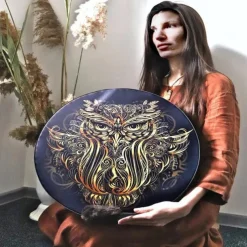 Shaman Drum Tree of Life Siberian Shaman Drum Decorative Music Lover Frame Drum Craft