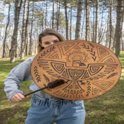 Shaman Drum Tree of Life Siberian Shaman Drum Decorative Music Lover Frame Drum Craft