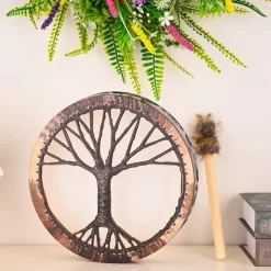 Shaman Drum Tree of Life Siberian Shaman Drum Decorative Music Lover Frame Drum Craft