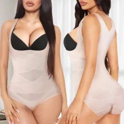 Shapewear Bodysuit for Women Tummy Control Butt Lifter Panty Hi-Waist Trainer Stomach Body Shaper Slimming Girdles