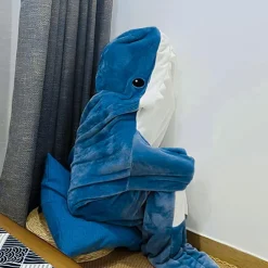 Shark Blanket Kigurumi Pajamas Sofa Blanket for Adults' Unisex Cute Christmas Halloween Carnival Easy Halloween Costumes