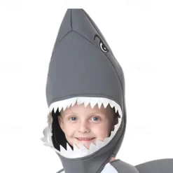Shark Carnival Costume Cosplay Costume Halloween Group Family Costumes Kid's Adults' Men's Boys Funny Costume Halloween Carnival Masquerade Easy Carnival Costume