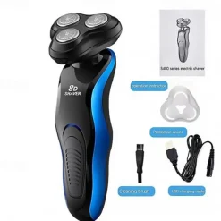 Shaver Grooming Kit Washable Electric Shaver Beard Trimmer Electric Razor For Men Rechargeable Shaving Machine Accessories with Ear Cleaner