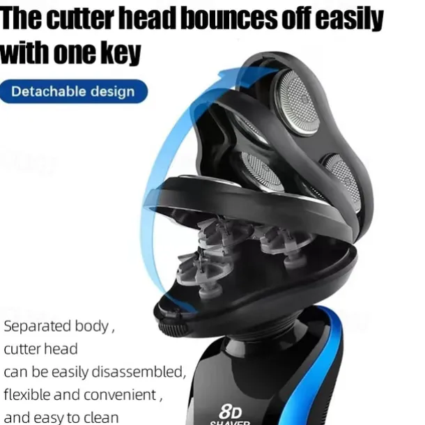 Shaver Grooming Kit Washable Electric Shaver Beard Trimmer Electric Razor For Men Rechargeable Shaving Machine Accessories with Ear Cleaner