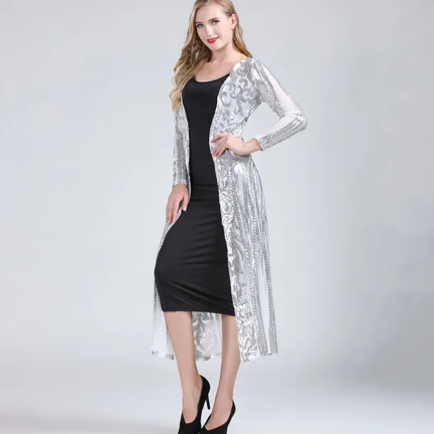 Shawl & Wrap Women's Wrap Elegant Bridal Long Sleeve Tulle Wedding Wraps With Split Joint For Wedding Summer