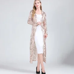 Shawl & Wrap Women's Wrap Elegant Bridal Long Sleeve Tulle Wedding Wraps With Split Joint For Wedding Summer