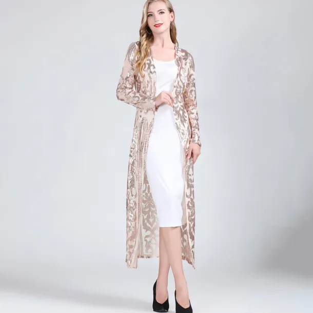 Shawl & Wrap Women's Wrap Elegant Bridal Long Sleeve Tulle Wedding Wraps With Split Joint For Wedding Summer