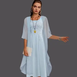 Shawl & Wrap Women's Wrap Wedding Guest Ladies Elegant Sun Protection Half Sleeve Chiffon Wedding Wraps With Pure Color For Event / Party Spring & Summer