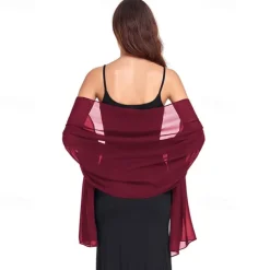 Shawl Wraps for Women Wedding Evening Chiffon Soft Shawls for Wedding Guest Bridal Scarf