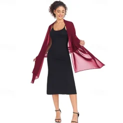 Shawl Wraps for Women Wedding Evening Chiffon Soft Shawls for Wedding Guest Bridal Scarf