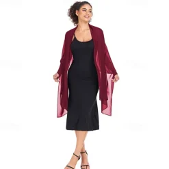 Shawl Wraps for Women Wedding Evening Chiffon Soft Shawls for Wedding Guest Bridal Scarf