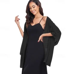 Shawl Wraps for Women Wedding Evening Chiffon Soft Shawls for Wedding Guest Bridal Scarf