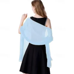 Shawl Wraps for Women Wedding Evening Chiffon Soft Shawls for Wedding Guest Bridal Scarf