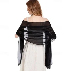 Shawls and Wraps Soft Chiffon Scarve Scarf For Evening Party Dresses Wedding Stole