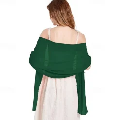 Shawls and Wraps Soft Chiffon Scarve Scarf For Evening Party Dresses Wedding Stole