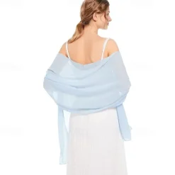 Shawls and Wraps Soft Chiffon Scarve Scarf For Evening Party Dresses Wedding Stole