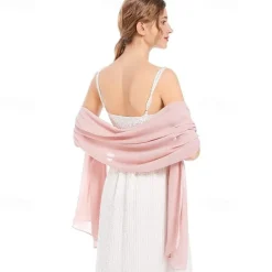 Shawls and Wraps Soft Chiffon Scarve Scarf For Evening Party Dresses Wedding Stole