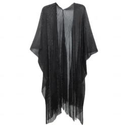 Shawls Women's Wrap Elegant Sparkle & Shine Sleeveless Polyester Wedding Wraps With Pure Color For Party Spring & Summer