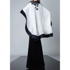 Shawls Women's Wrap Flower Elegant Sleeveless Tulle Wedding Wraps With Flower For Party Spring & Summer