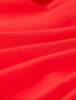 Sheath Evening Gown Elegant Dress Formal Fall Sweep / Brush Train Sleeveless Cowl Neck Chiffon with Feather Ruched Slit