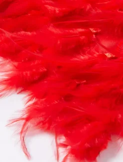 Sheath Evening Gown Elegant Dress Formal Fall Sweep / Brush Train Sleeveless Cowl Neck Chiffon with Feather Ruched Slit