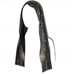 Sheer Mesh Rhinestone Head Wrap Scarf Scarf Metallic Sparkle Sexy Polyester For Disco Cosplay Carnival Women's Costume Jewelry Fashion Jewelry