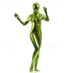 Shiny Zentai Suits Cosplay Costume Bodysuit Carnival Costume Full Body Suit Men's Women's Sexy Costume Solid Colored Spandex Latex Costume for Halloween