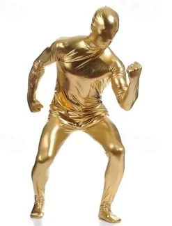 Shiny Zentai Suits Skin Suit Full Body Suit Carnival Costume Full Body Suit Men's Women's Sex Solid Colored Spandex Latex Costume for Halloween Masquerade Adults'