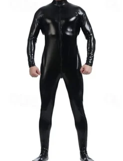 Shiny Zentai Suits Skin Suit Bodysuit Carnival Costume Full Body Suit Men's Women's Sex Solid Colored Spandex Latex Costume for Halloween Masquerade Adults'