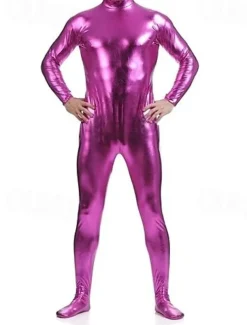 Shiny Zentai Suits Skin Suit Bodysuit Carnival Costume Full Body Suit Men's Women's Sex Solid Colored Spandex Latex Costume for Halloween Masquerade Adults'