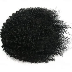 Short Afro Kinky Curly Ponytail Hair Piece for African American Ponytail Extension Synthetic Afro Kinky Curly Ponytail for Women