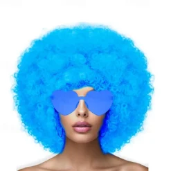 Short Bob Hair Wigs Curly with Flat Bangs Synthetic Colorful Cosplay Daily Party Neon Wig for Women Halloween Cosplay Party Wigs