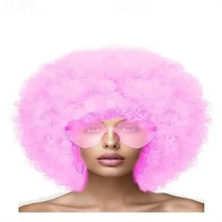 Short Bob Hair Wigs Curly with Flat Bangs Synthetic Colorful Cosplay Daily Party Neon Wig for Women Halloween Cosplay Party Wigs