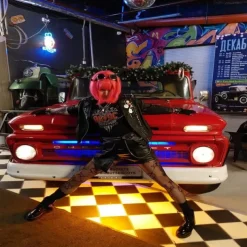 Short Bob Hair Wigs Straight with Flat Bangs Synthetic Colorful Cosplay Daily Party Neon Wig for Women (Only Wigs)