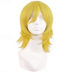 Short Cosplay Wolf Tail Synthetic Side Bangs Party Wig Halloween Cosplay Party Wigs