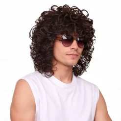 Short Curly Halloween Cosplay Wig for Men For Carvinal