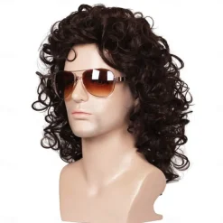 Short Curly Halloween Cosplay Wig for Men For Carvinal