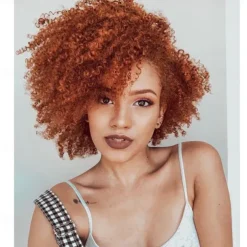 Short Curly Wig Afro Curly Wigs Kinky Curly Hair Wig Synthetic Afro Wigs for Black Women
