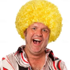 Short Fluffy Afro Wigs-Women Men Kinky Curly Disco Hippie Wig for Costume Cosplay Carnival Christmas Party