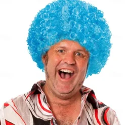 Short Fluffy Afro Wigs-Women Men Kinky Curly Disco Hippie Wig for Costume Cosplay Carnival Christmas Party