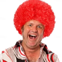 Short Fluffy Afro Wigs-Women Men Kinky Curly Disco Hippie Wig for Costume Cosplay Carnival Christmas Party