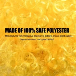 Short Fluffy Afro Wigs-Women Men Kinky Curly Disco Hippie Wig for Costume Cosplay Carnival Christmas Party