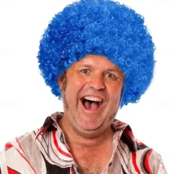 Short Fluffy Afro Wigs-Women Men Kinky Curly Disco Hippie Wig for Costume Cosplay Carnival Christmas Party